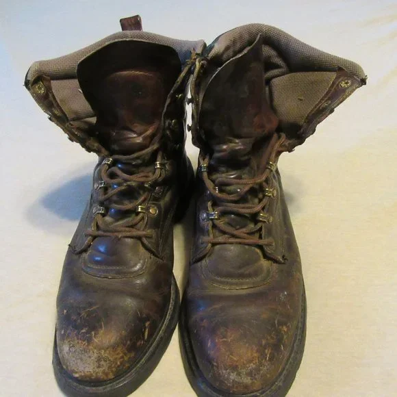 Mens Vtg Red Wing Brown Leather Steel Toe Work Boots Sz 11 Rare Vintage RED WING 957 Brown Leather Work Boots Size US  main image 2